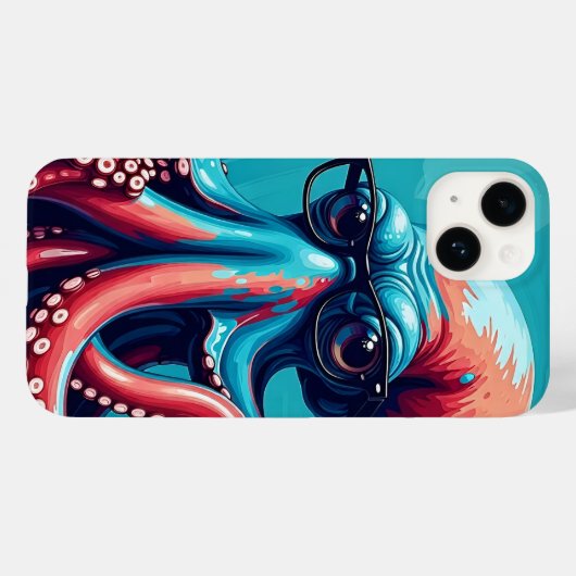 Slim als een octopus Case-Mate iPhone case (Achterkant (horizontaal))