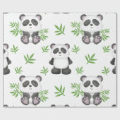 SLIM ALS EEN PANDA BEER BAMBOO CHINA CADEAUPAPIER (Vlak)
