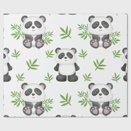 SLIM ALS EEN PANDA BEER BAMBOO CHINA CADEAUPAPIER (Vlak)