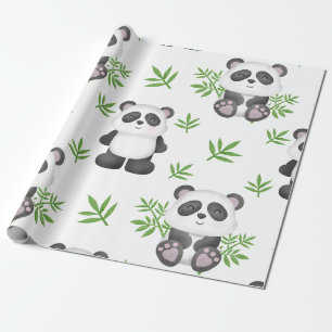 SLIM ALS EEN PANDA BEER BAMBOO CHINA CADEAUPAPIER