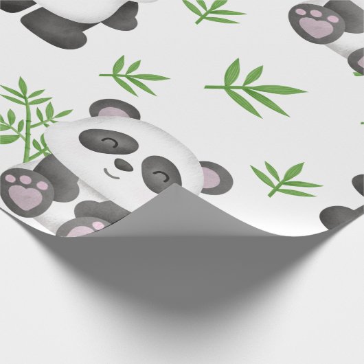 SLIM ALS EEN PANDA BEER BAMBOO CHINA CADEAUPAPIER (Hoek)