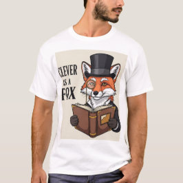 Slim als een vos: Intellectuele Fox Graphic T-shirt