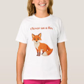 Slim als een vos t-shirt (Voorkant)