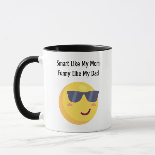 Slim als mama, grappig als papa mok (Links)