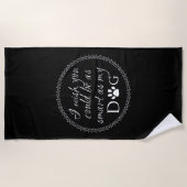 Slim als mijn Dog Beach Towel Strandlaken (Voorkant)