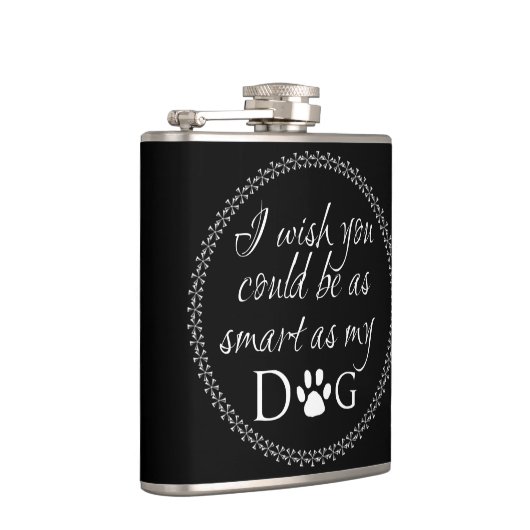Slim als mijn Dog Flask Heupfles (Rechts)