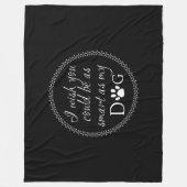 Slim als mijn Dog Fleece Blanket (Voorkant)