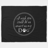 Slim als mijn Dog Fleece Blanket (Voorkant (Horizontaal))