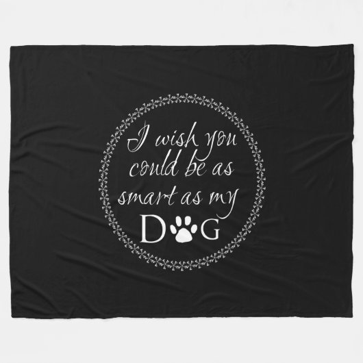 Slim als mijn Dog Fleece Blanket (Voorkant (Horizontaal))