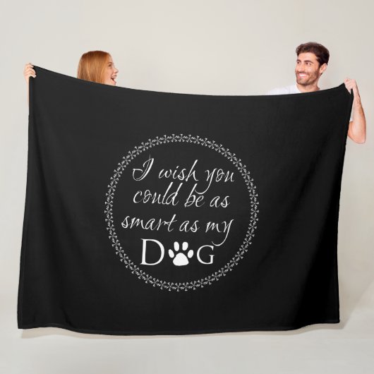 Slim als mijn Dog Fleece Blanket Deken (In situ)