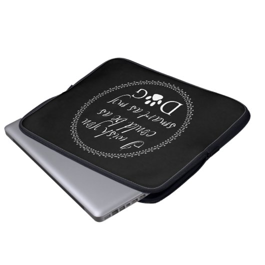 Slim als mijn dog-laptophoes laptop sleeve (Voorkant onderkant)