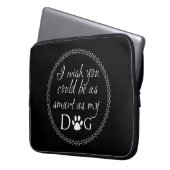 Slim als mijn dog-laptophoes laptop sleeve (Voorkant Links)