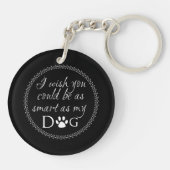 Slim als mijn hond-Sleutelhanger Sleutelhanger (Achterkant)