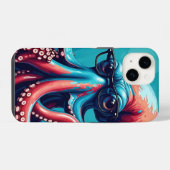 Slim als Octopus iPhone Hoesje (Achterkant horizontaal)