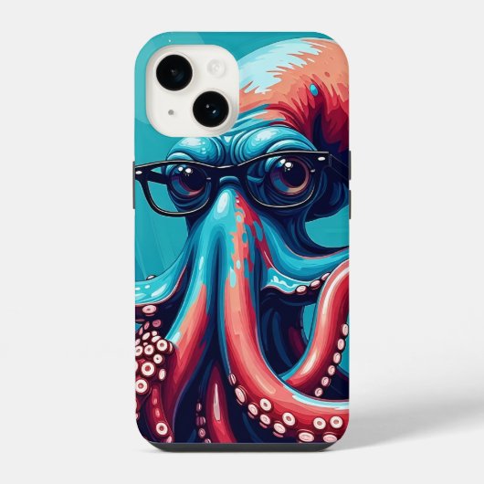 Slim als Octopus iPhone Hoesje (Achterkant)