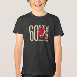 Slim Anti-Onwetendheid Bericht Jeugd Tri-blend  Shirt