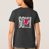 Slim Anti-Onwetendheid Bericht Jeugd Tri-blend  Shirt (Achterkant)