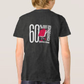 Slim Anti-Onwetendheid Bericht Jeugd Tri-blend  Shirt (Achterkant)
