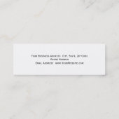 Slim Architect Modern Simple Minimal Visitekaartje (Achterkant)