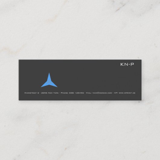 Slim BC Mini Visitekaartje (Voorkant)