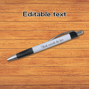 Slim bedacht je tekst naam pen