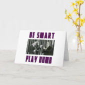 Slim ben - speel Stom Kaart (Gele Bloem)