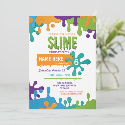 Slim Birthday Driving Girls Boys Uitnodiging (Staand voorkant)