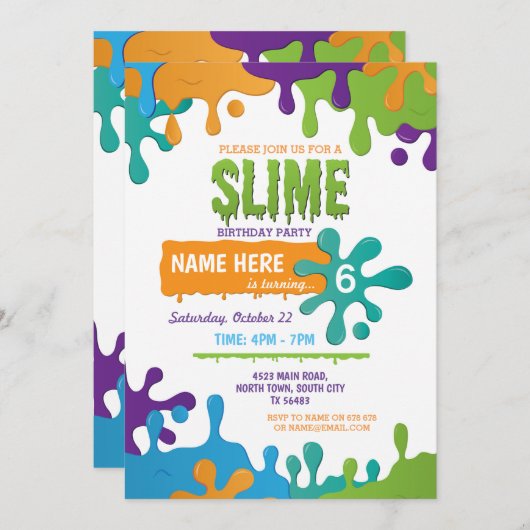 Slim Birthday Driving Girls Boys Uitnodiging (Voorkant / Achterkant)