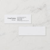 Slim Black White Attraction Visitekaartje (Voorkant / Achterkant)