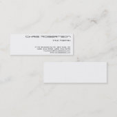 Slim Black White Charming Mini Visitekaartje (Voorkant / Achterkant)