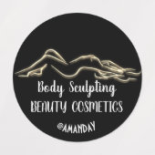 Slim Body Cosmetics Balm Soap Sculpting Gold Labels (Design 2)