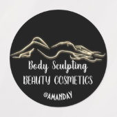 Slim Body Cosmetics Balm Soap Sculpting Gold Labels (Design 1)