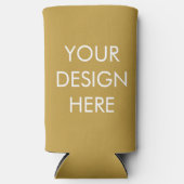 Slim Boho kleurenschema - Blank Koelbox Seltzer Blikjeskoeler (Voorkant)