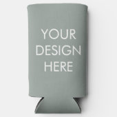 Slim Boho kleurenschema - Blank Koelbox Seltzer Blikjeskoeler (Voorkant)