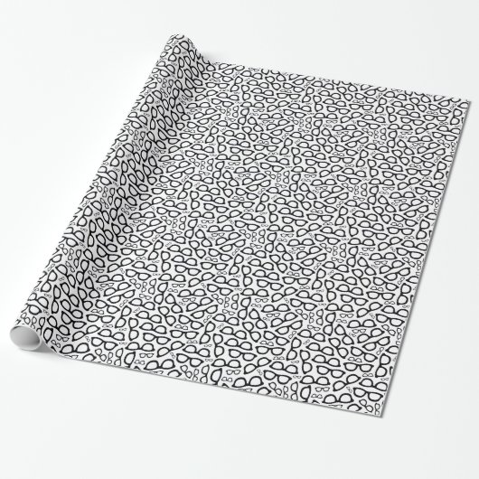 Slim brillenpatroon cadeaupapier (Uitgerold)