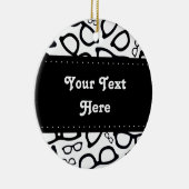 Slim brillenpatroon keramisch ornament (Rechts)