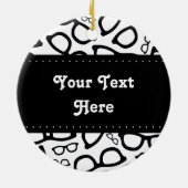 Slim brillenpatroon keramisch ornament (Achterkant)