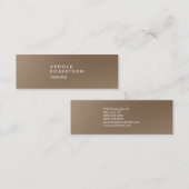 Slim Browny Trendy Professional Visitekaartje (Voorkant / Achterkant)