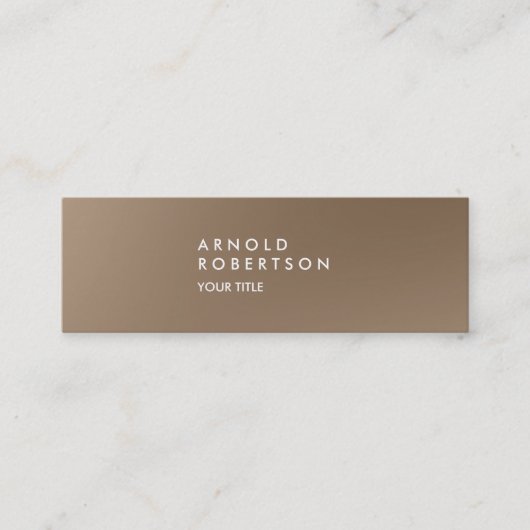Slim Browny Trendy Professional Visitekaartje (Voorkant)