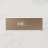 Slim Browny Trendy Professional Visitekaartje (Achterkant)