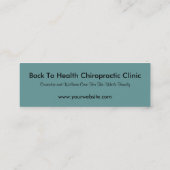 Slim Chiropractische Visitekaartjes (Achterkant)