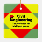 Slim civiel ingenieursblok keramisch ornament (Achterkant)