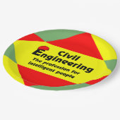 Slim civiel ingenieursblok papieren bordje (Gekanteld)