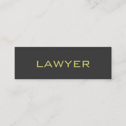 Slim Cute Plain Gray Attorney at Law Visitekaartje (Voorkant)