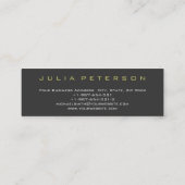 Slim Cute Plain Gray Attorney at Law Visitekaartje (Achterkant)