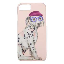Slim Dalmatisch (achtergrondkleur bewerkbaar) Case-Mate iPhone Case