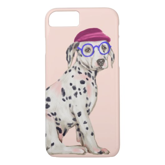 Slim Dalmatisch (achtergrondkleur bewerkbaar) Case-Mate iPhone Case (Achterkant)