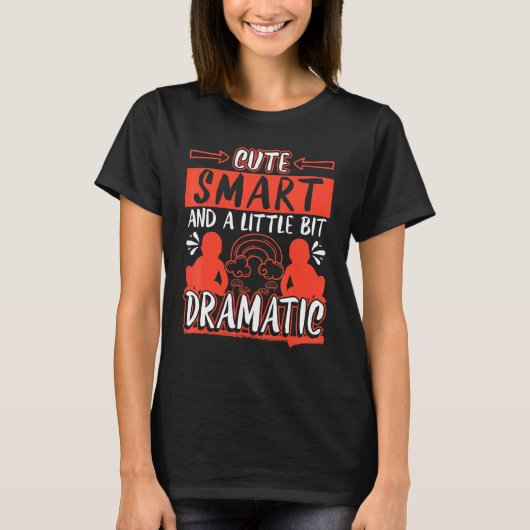 Slim en een beetje dramatisch t-shirt (Voorkant)
