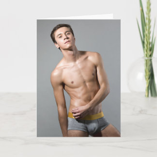 Slim en Sexy Wenskaart voor Hete Kerels Kaart