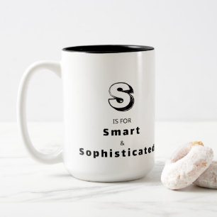 Slim en verfijnd S - Gepersonaliseerde luxe Tweekleurige Koffiemok